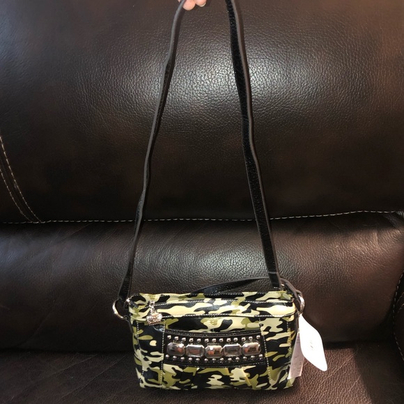 Kathy Van Zeeland Bags Kathy Van Zeeland Camo Shouldercrossbody Nwt